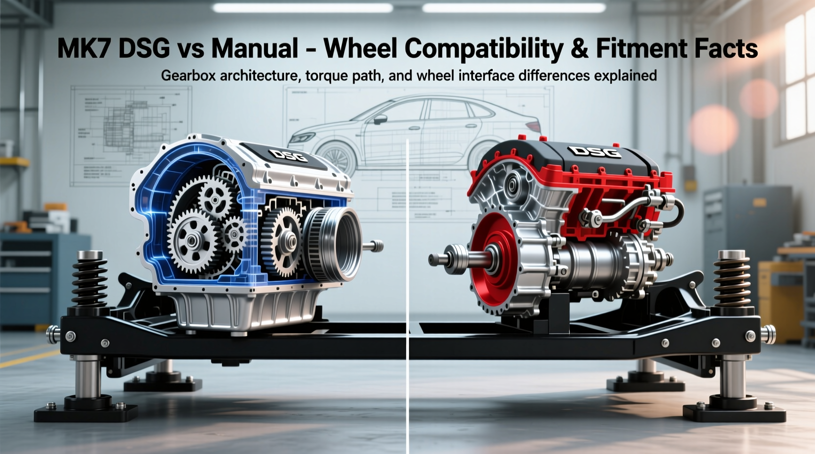 mk7 dsg vs manual wheel comp