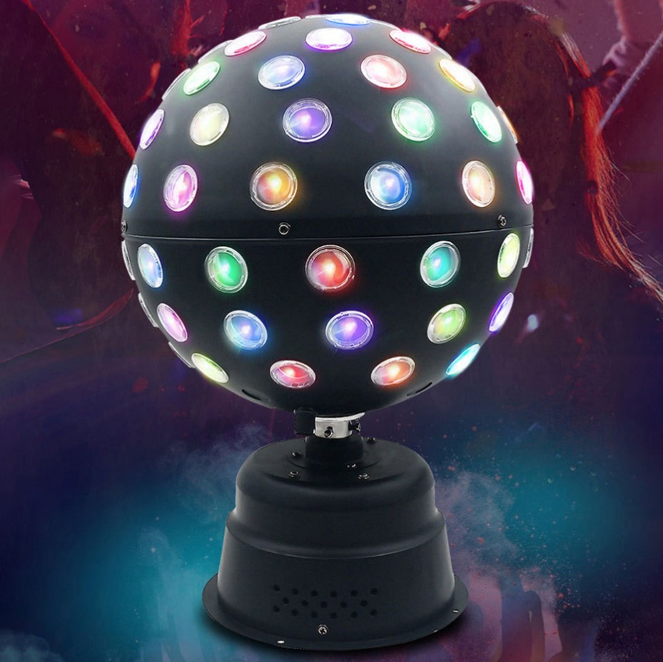 50w期ktv迪斯科旋转运动梁头音频控制strobe led水晶魔球激光