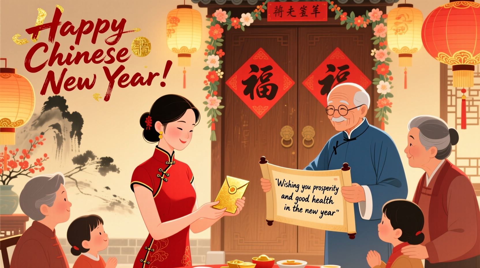 how to wish chinese new year to someone