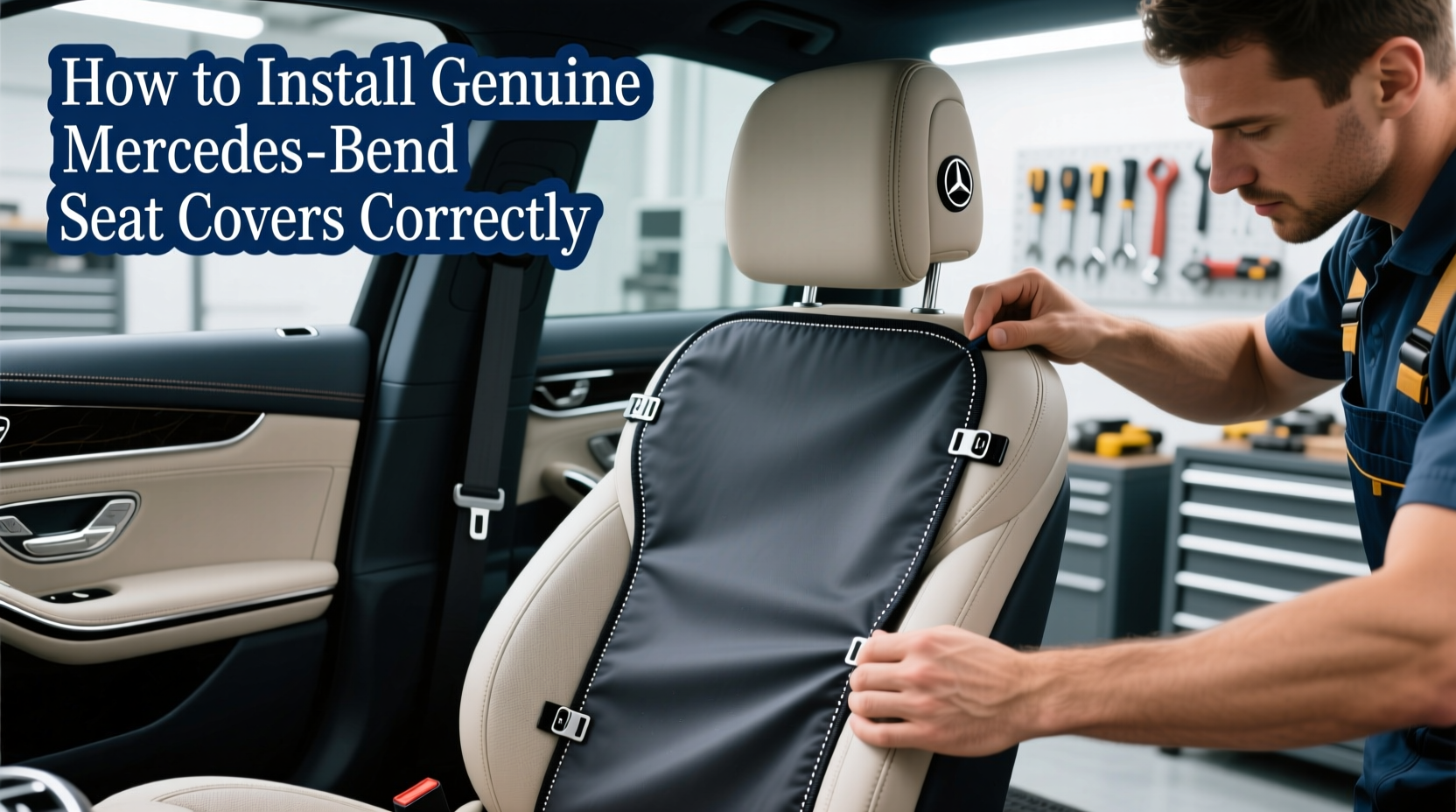 install genuine mercedes seat covers