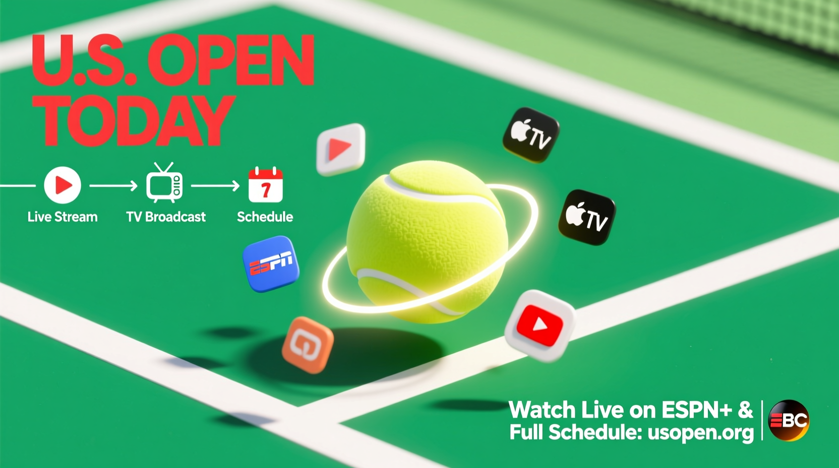 how to watch the us open today complete streaming and broadcast guide