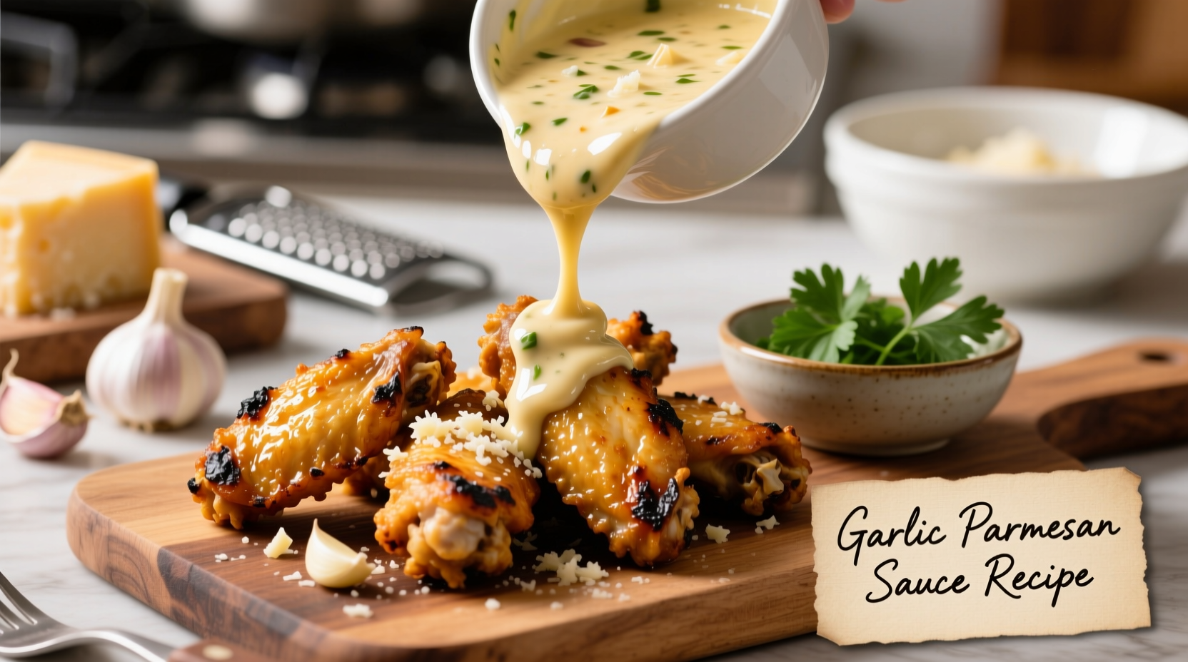 Perfect Garlic Parmesan Sauce for Wings Recipe (10 Minutes)
