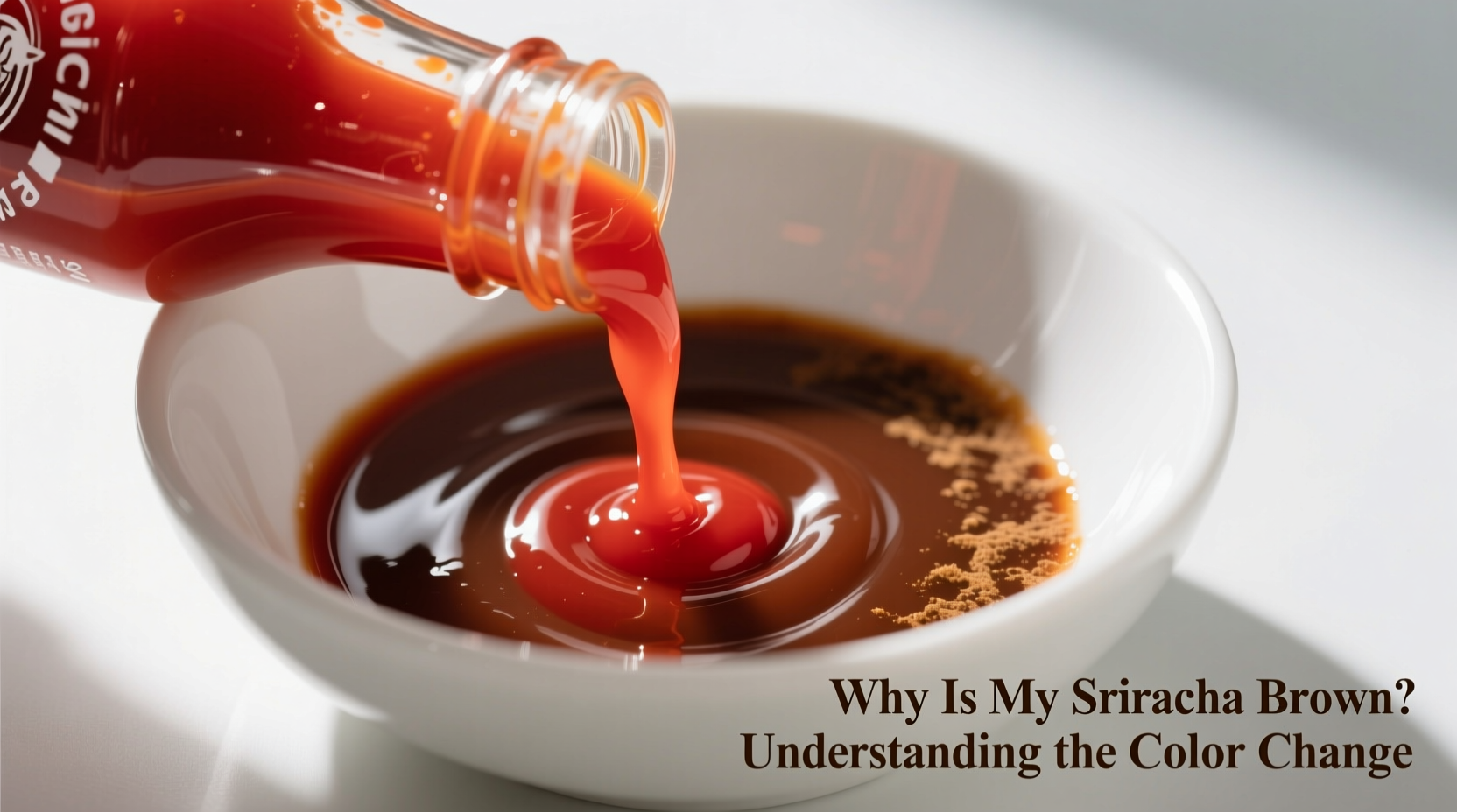 why is my sriracha brown understanding the color change