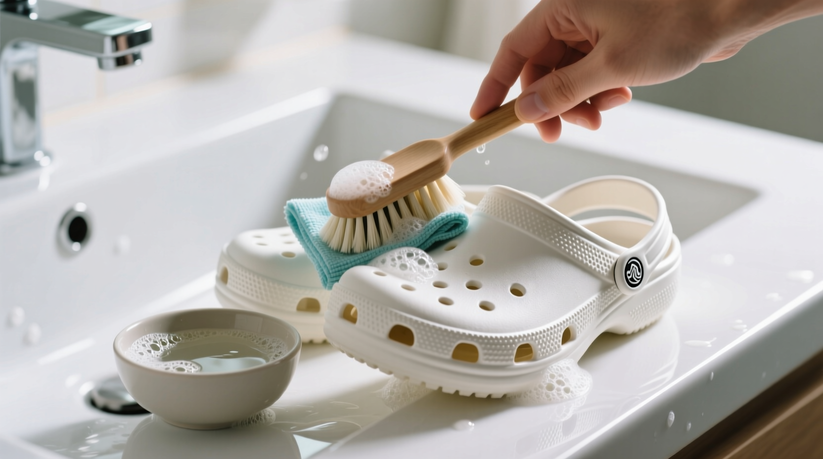 how to clean crocs