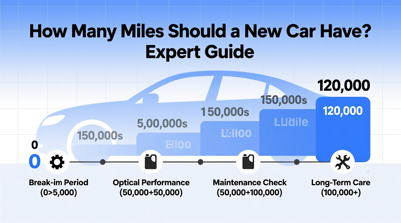 how many miles a new car should have