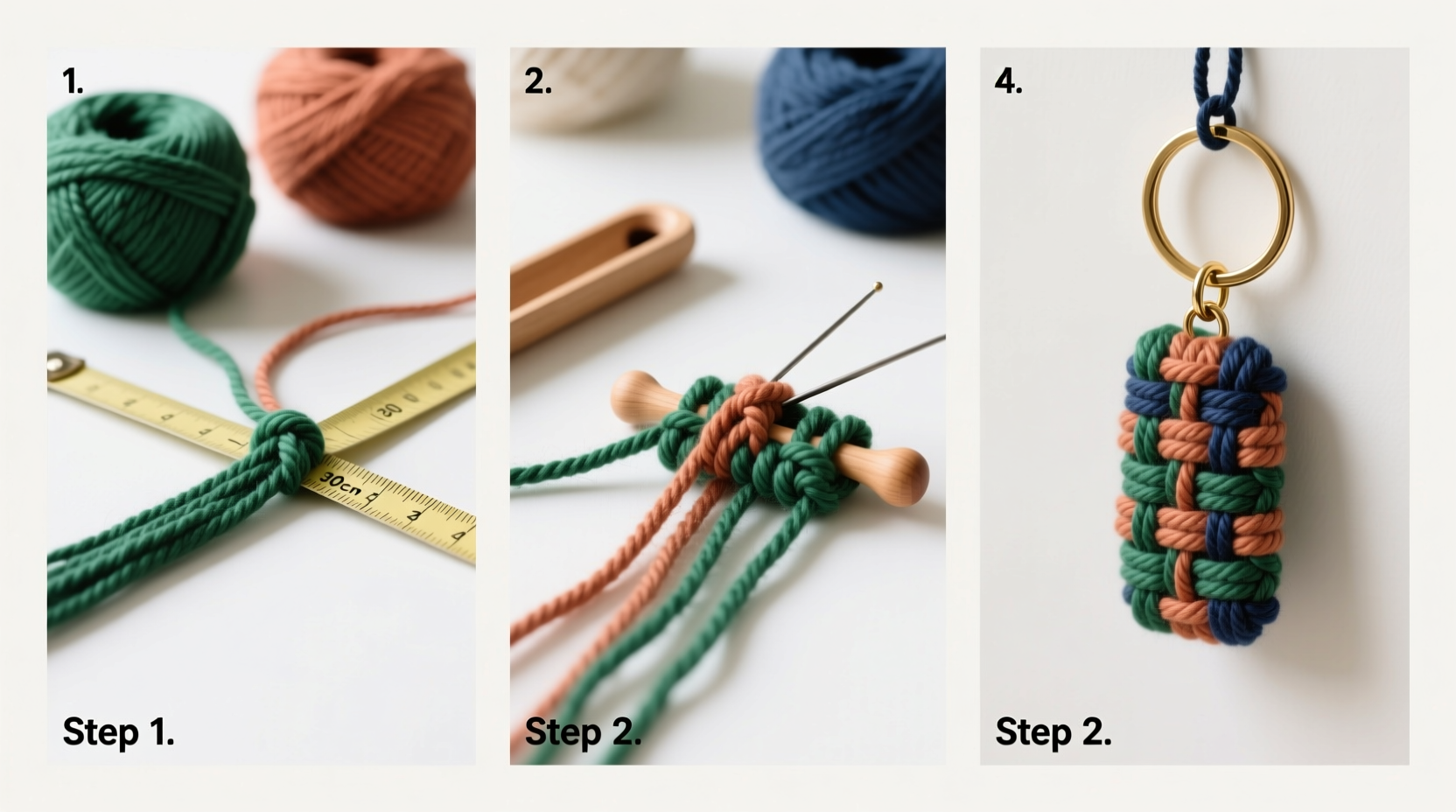 step by step guide to crafting your own stylish diy woven keychain at home