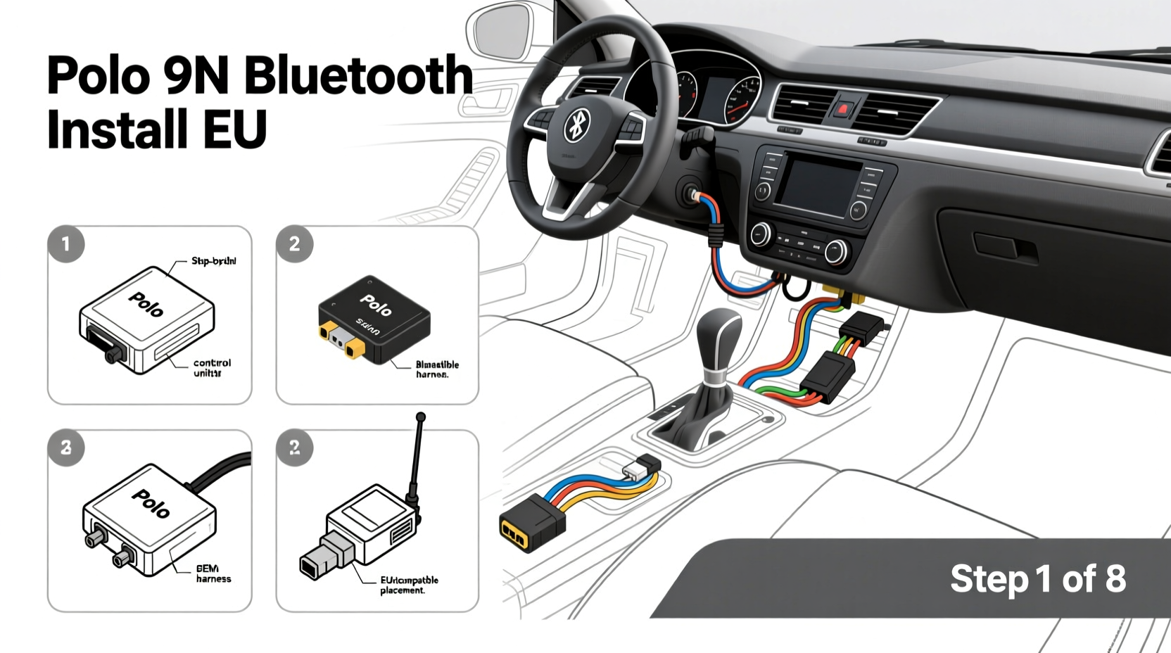 Polo 9N Bluetooth Install EU: Full OEM-Compatible Guide