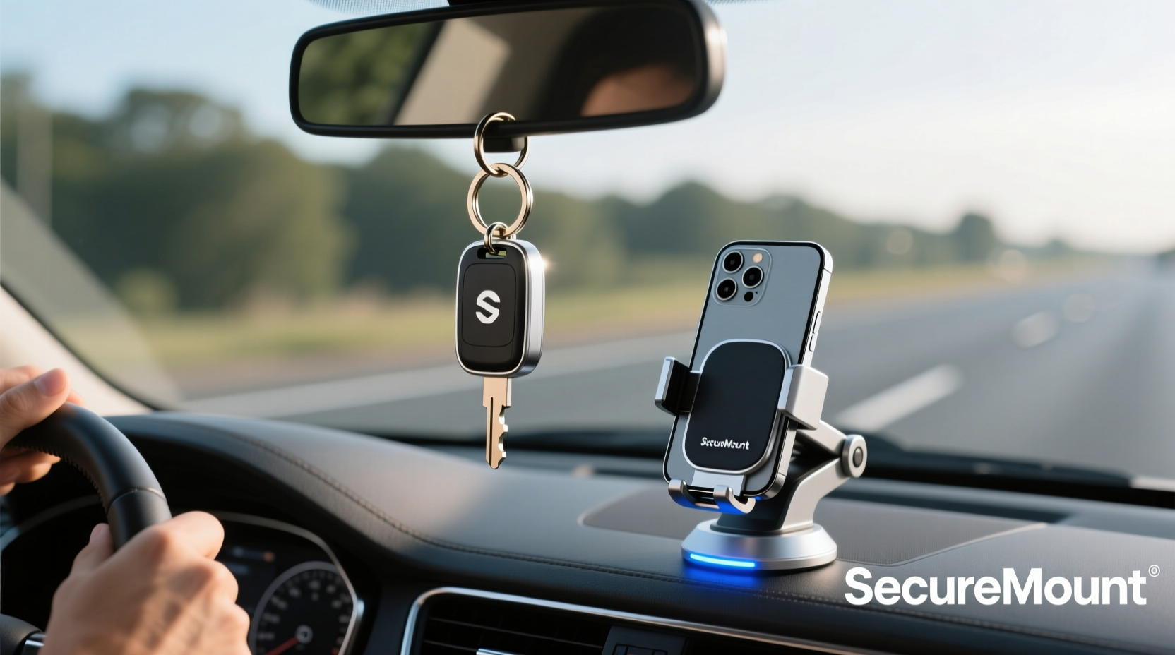 car keychain hanger vs dashboard phone mount which ones actually less distracting while driving