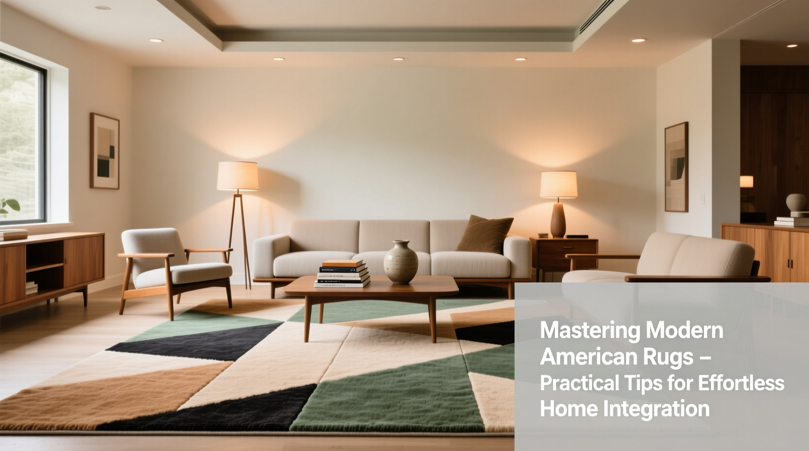 mastering modern american style rugs practical tips for effortless home integration