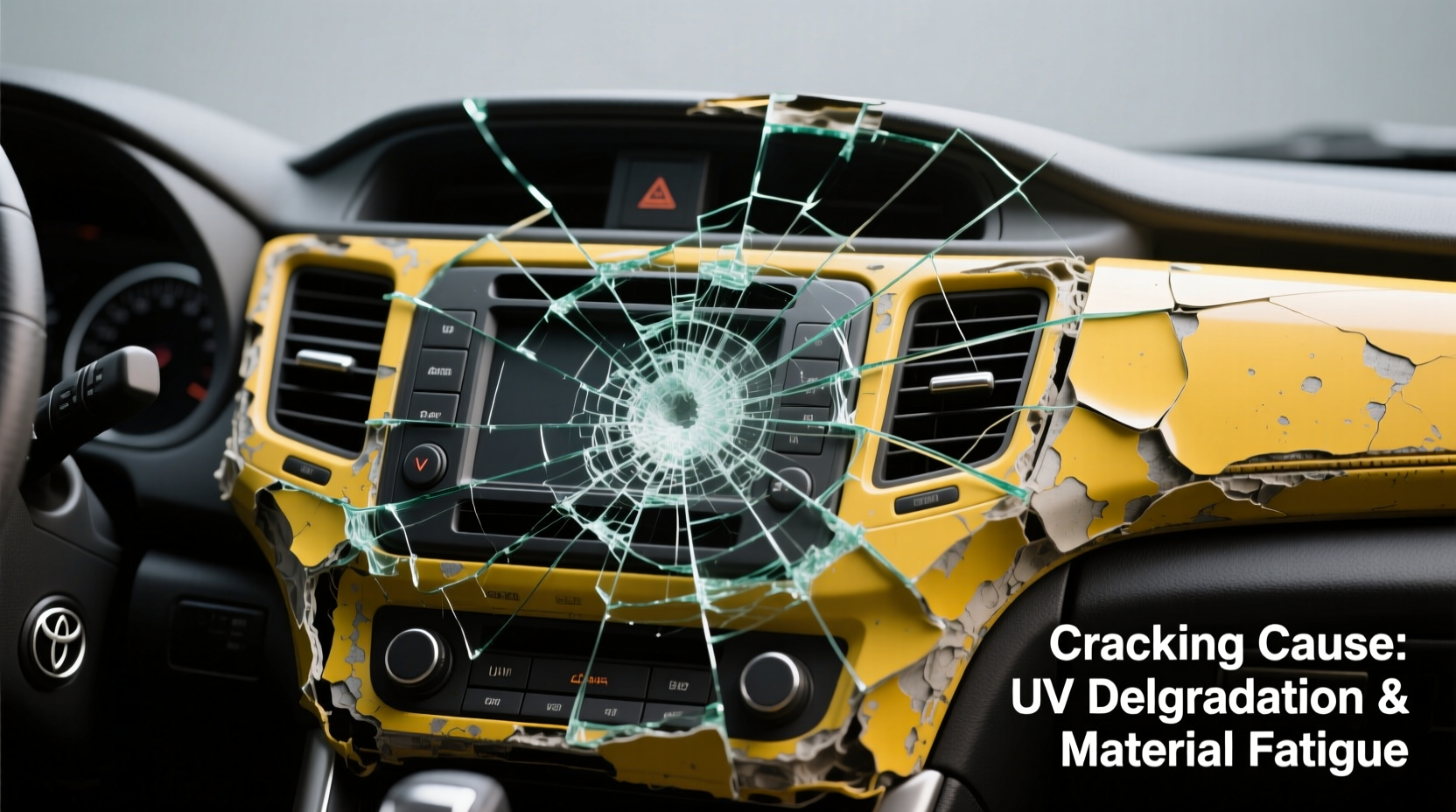 captiva dashboard cracking cause