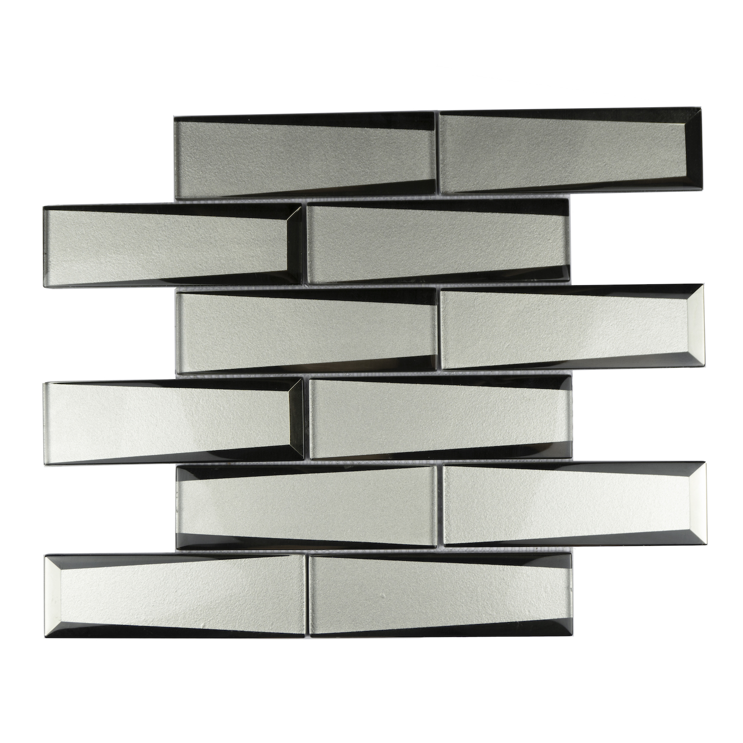 3D Hotel Project Glass Hexagonal Mosaics 8mm Thickness Mosaic Tile