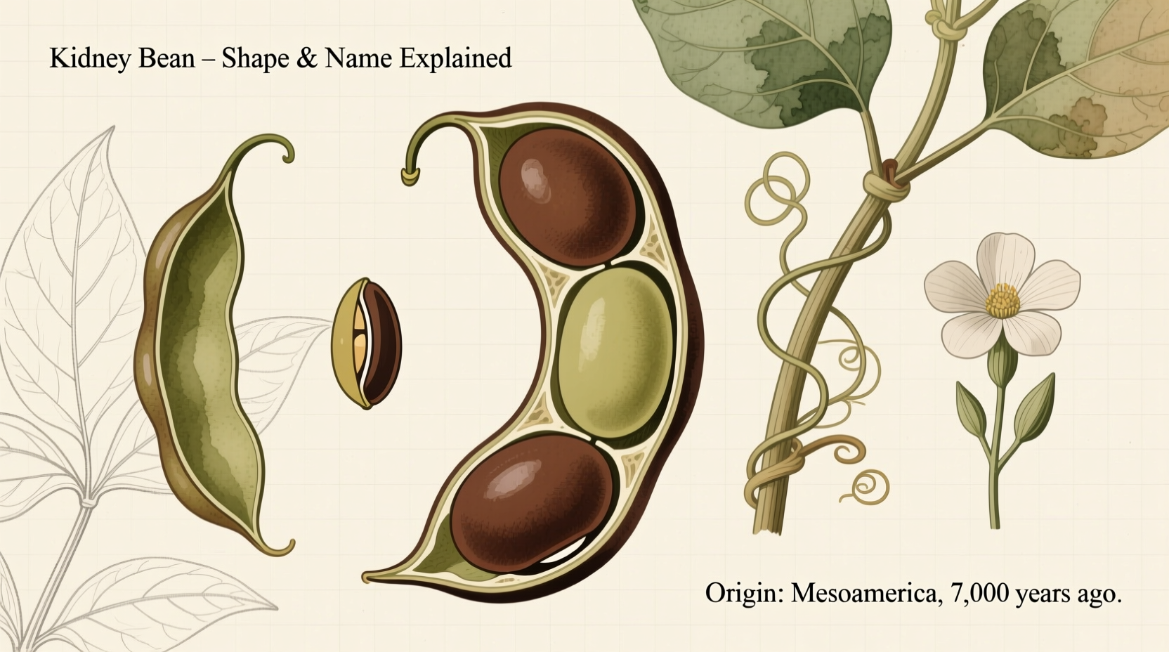 why are they called kidney beans origin shape explained