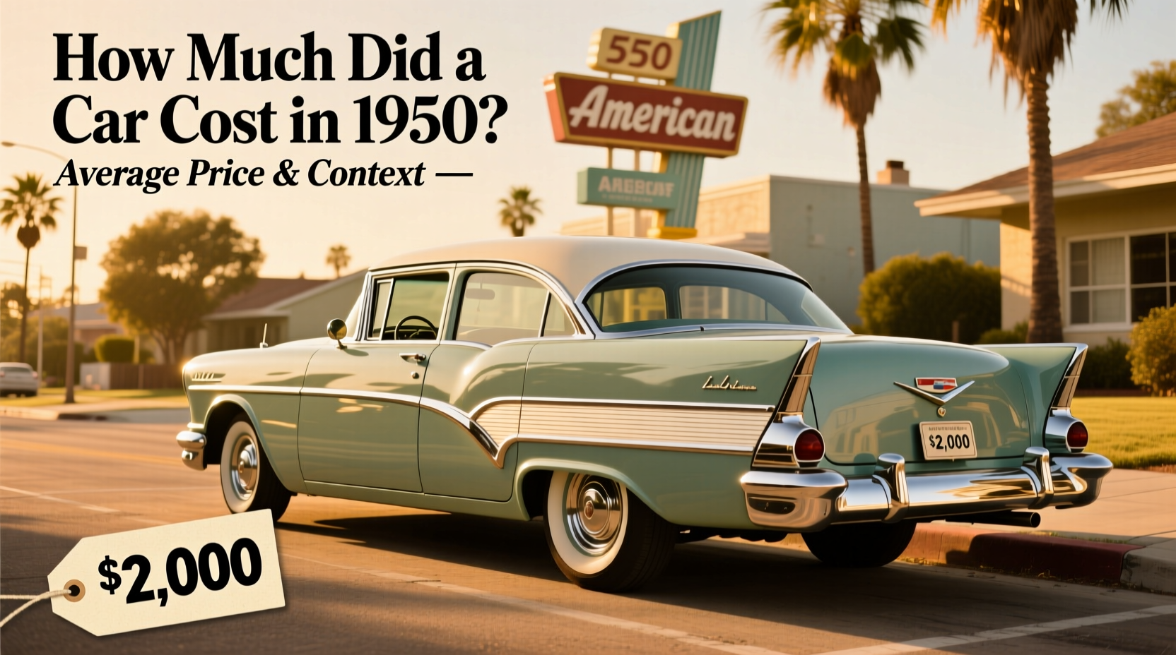 how much did a car cost in 1950