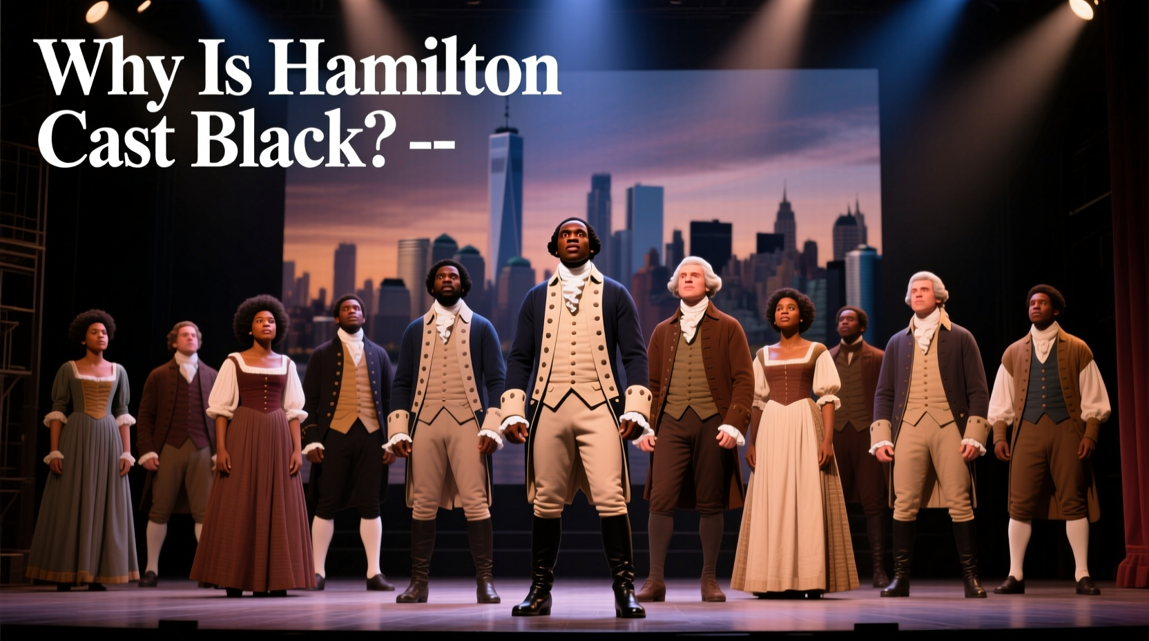 why is hamilton cast black the color conscious casting explained