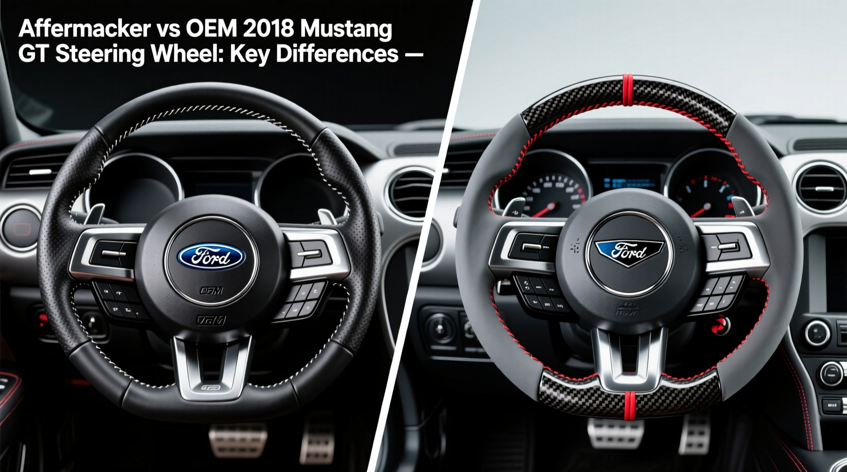 aftermarket vs oem 2018 mustang gt steering wheel