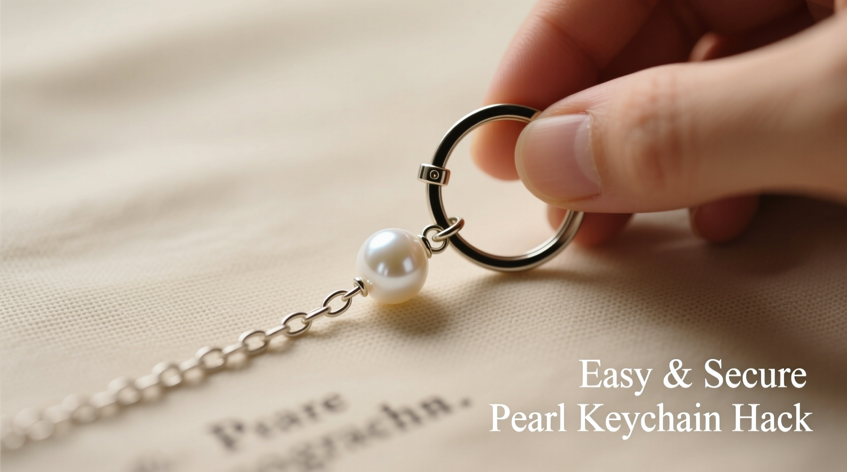 creative and easy ways to securely attach a pearl chain to your keychain