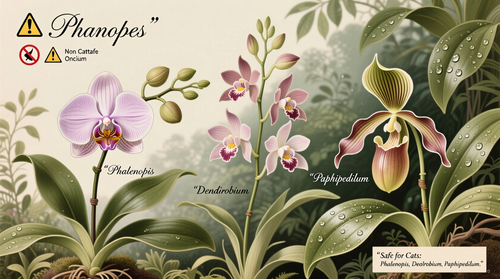 are orchids cat friendly