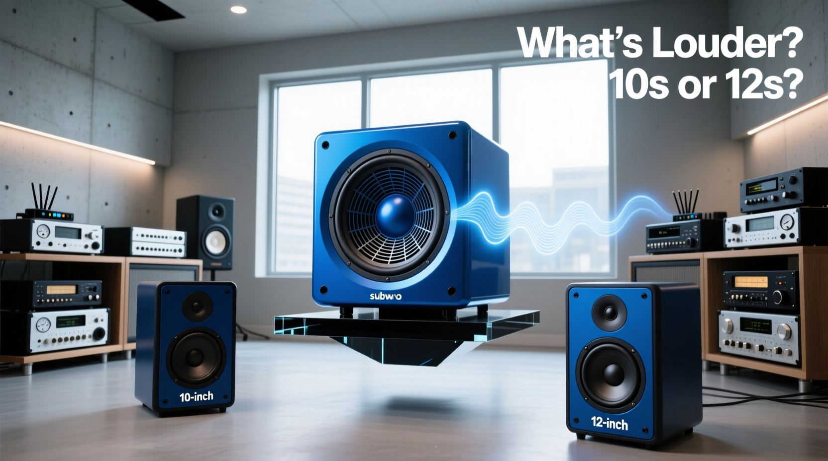 10 vs 12 subwoofers what's louder 