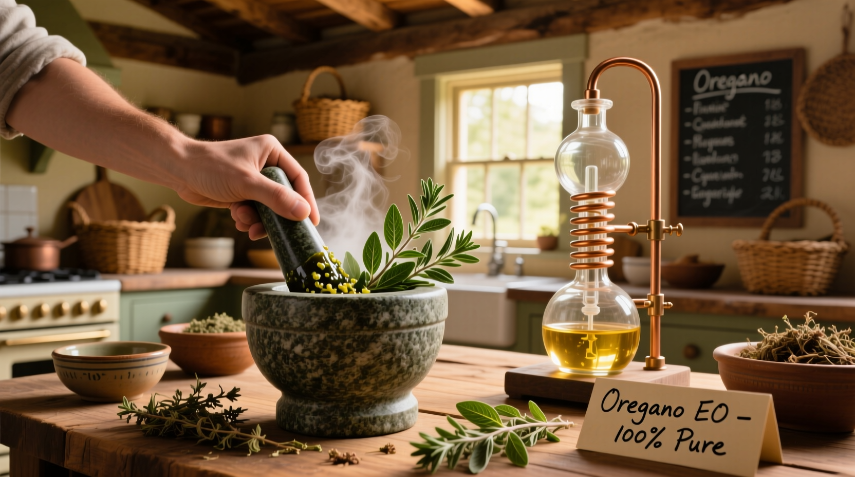 how do you make oregano essential oil