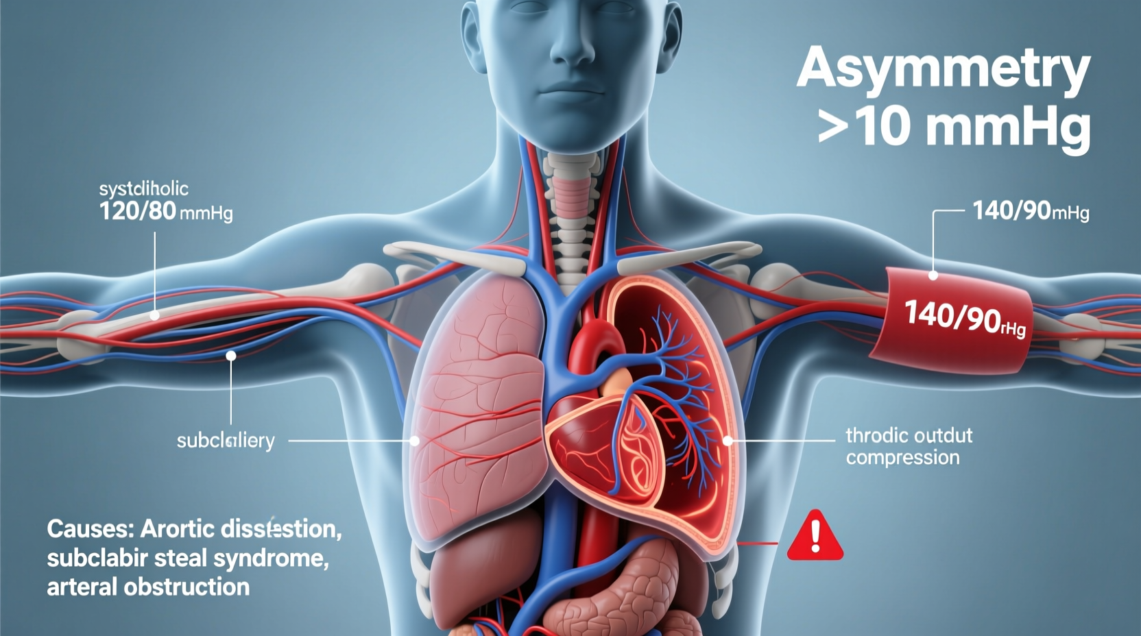 why blood pressure differs between arms causes what to do
