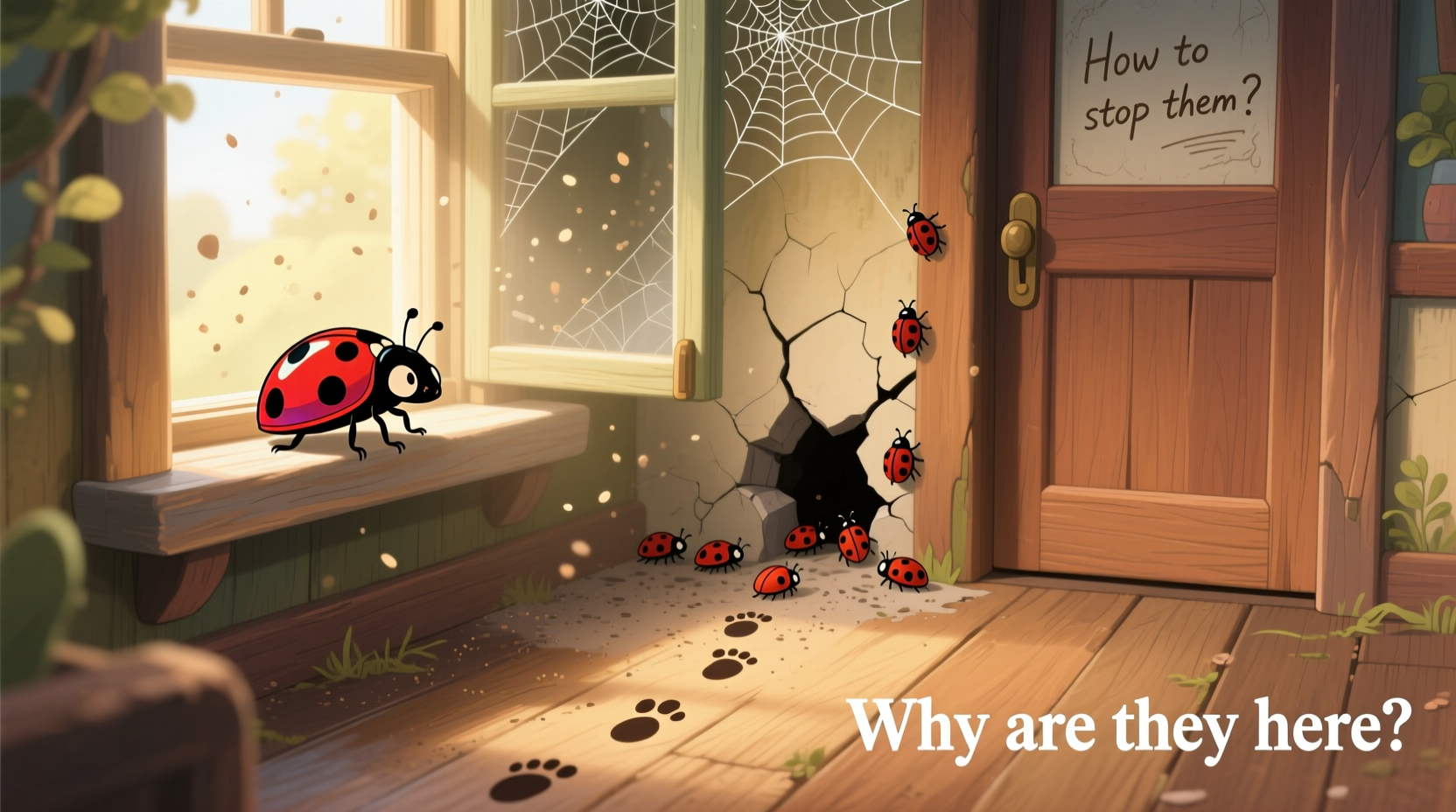 ladybugs in my house why theyre there how to stop them