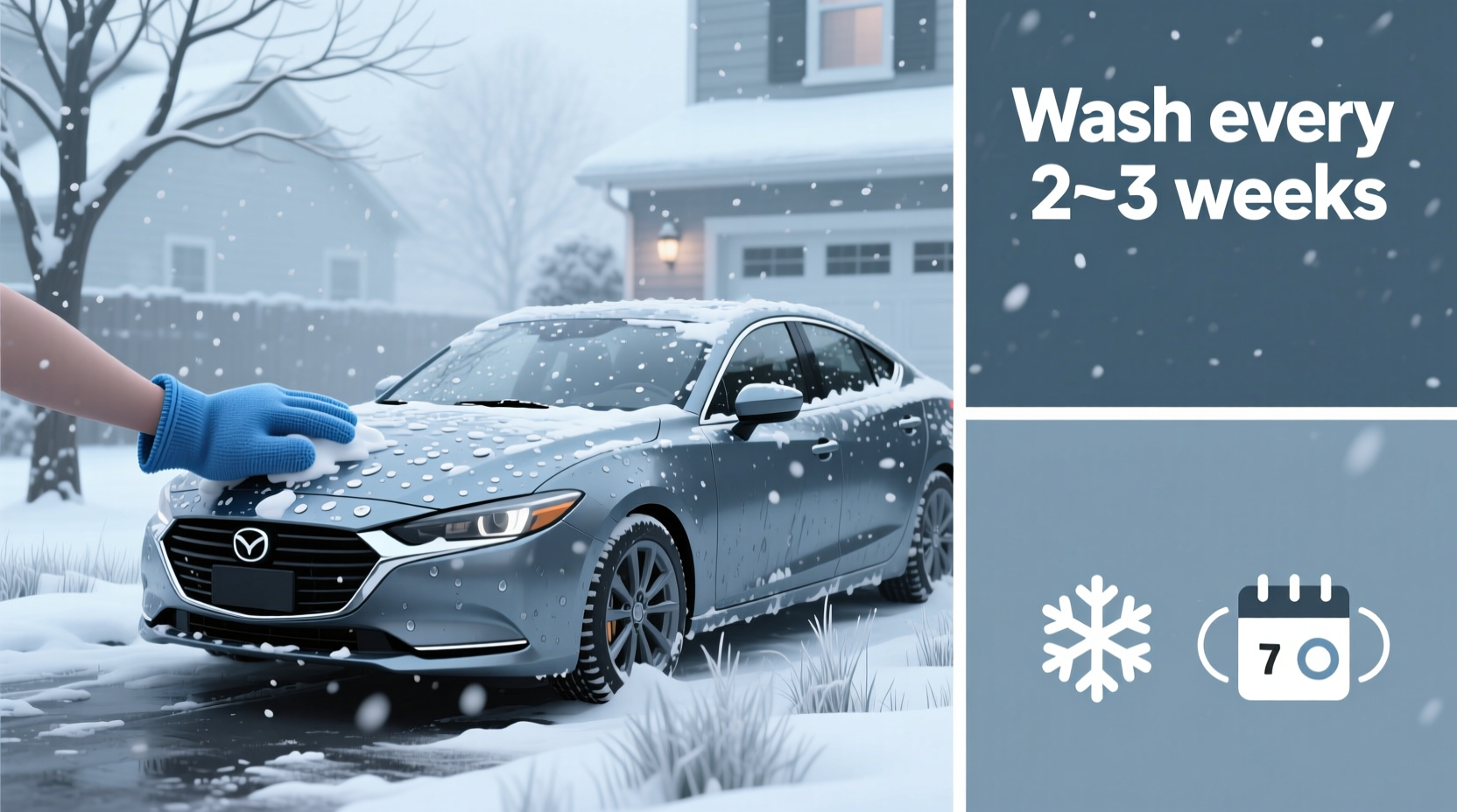 how often should i wash my car in the winter