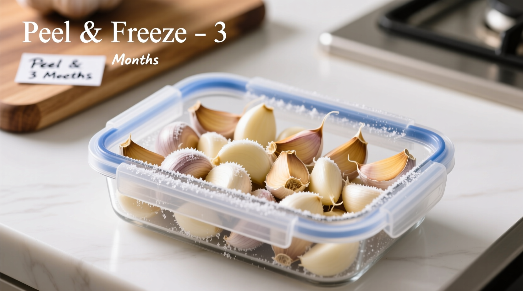 can i freeze peeled garlic
