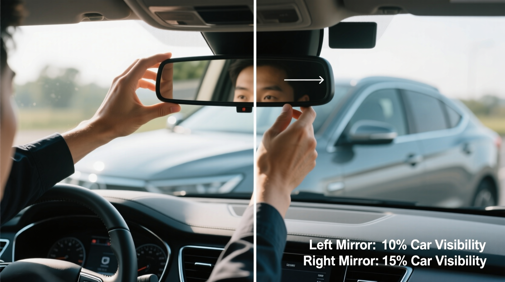 how to adjust mirrors in car