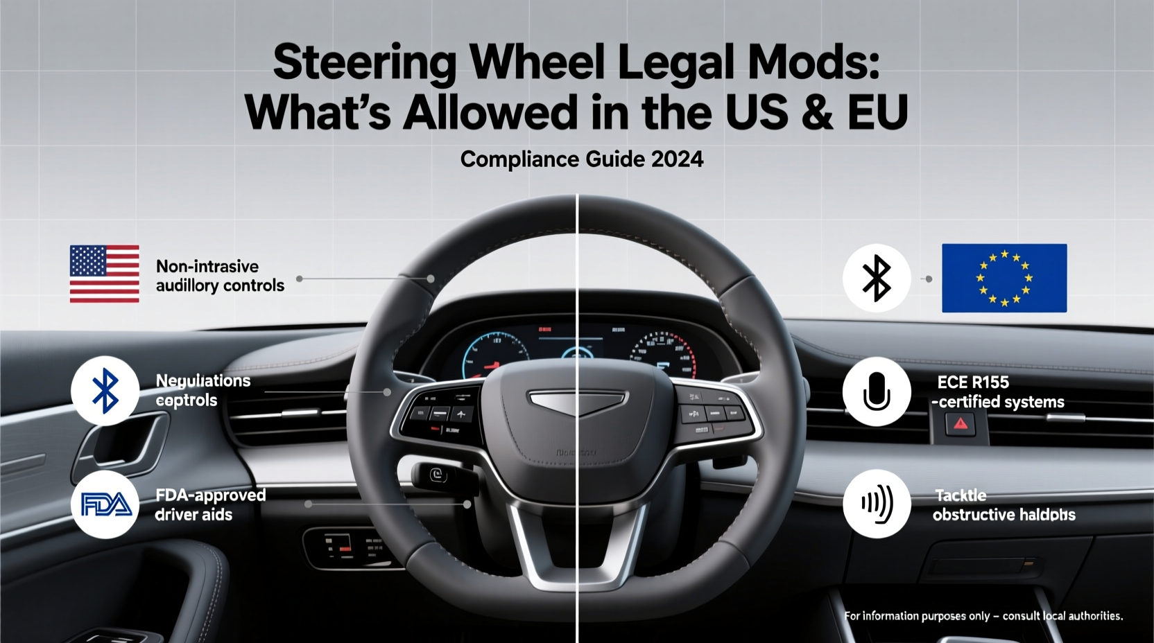 Steering Wheel Legal Mods: What’s Allowed in the US & EU