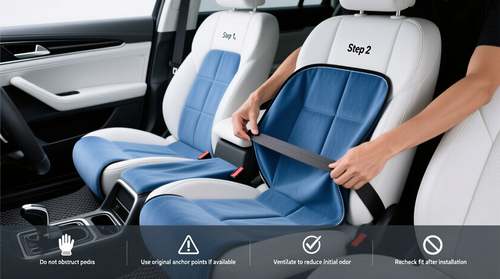 How to Choose Blue and White Seat Covers: Buying Guide