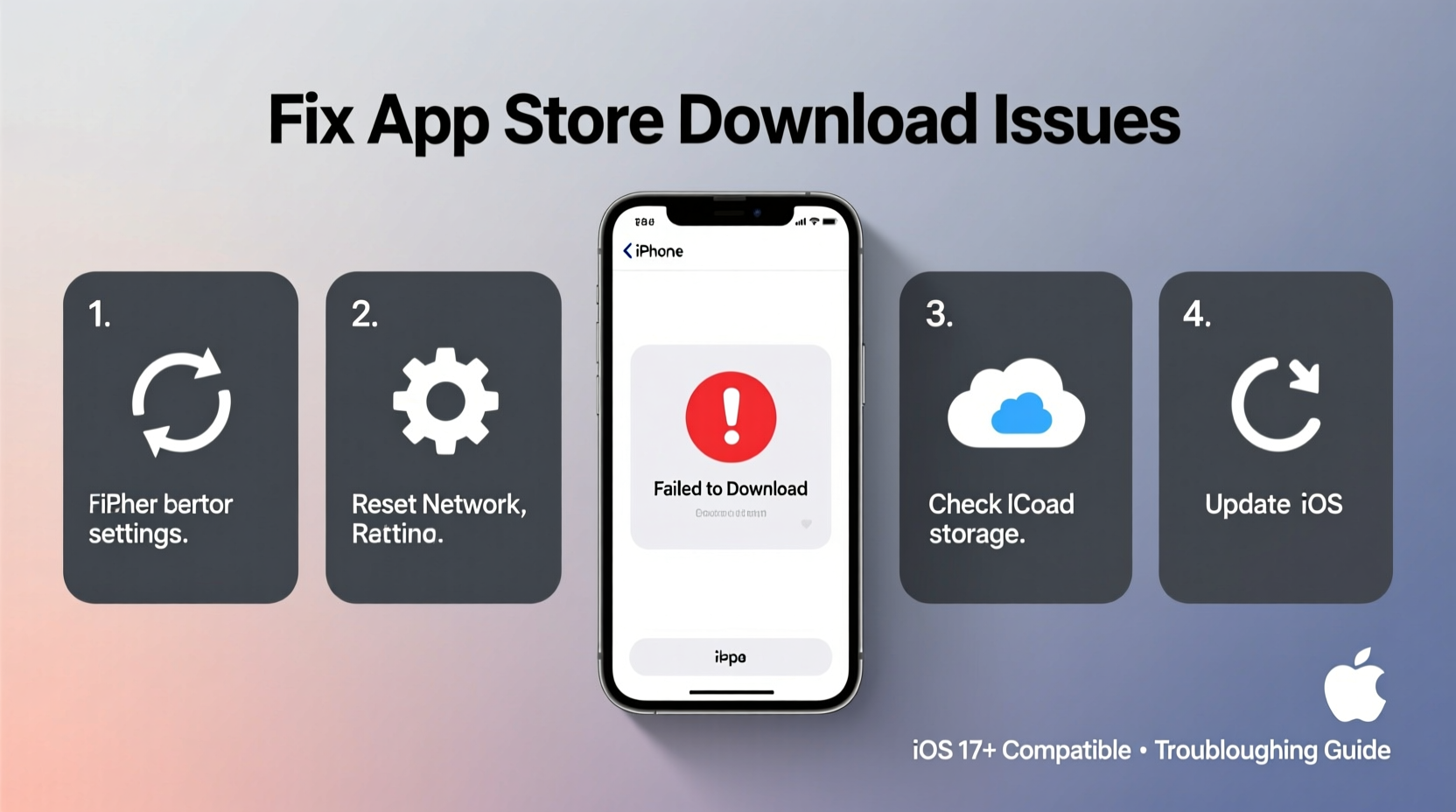 cant download apps fix app store download issues on iphone ipad