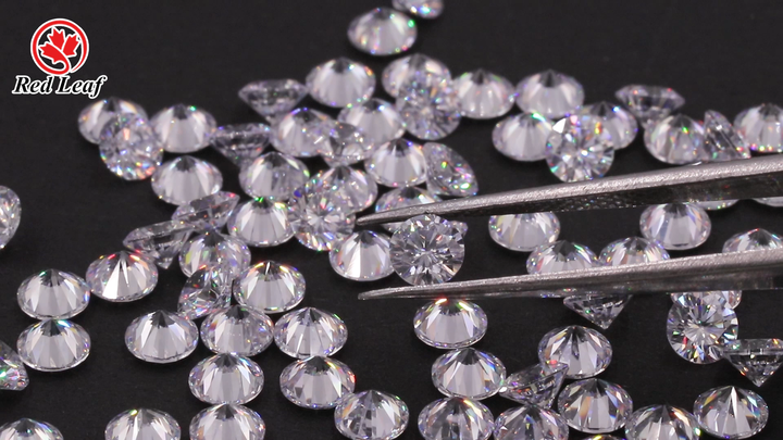 Redleaf Jewelry Wholesale Price 5A White Zircon Round Brilliant Cut Cz Stone Cubic Zirconia Redleaf Jewelry Wholesale Price 5A White Zircon Round Brilliant Cut Cz Stone Cubic Zirconia