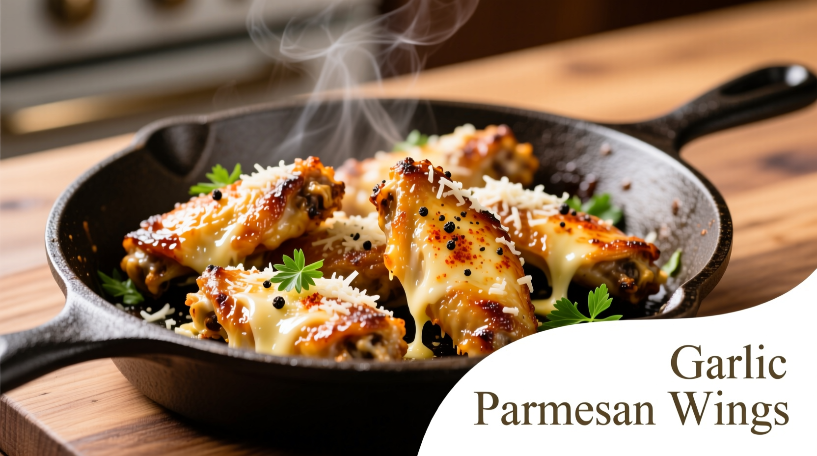baked garlic parmesan wings