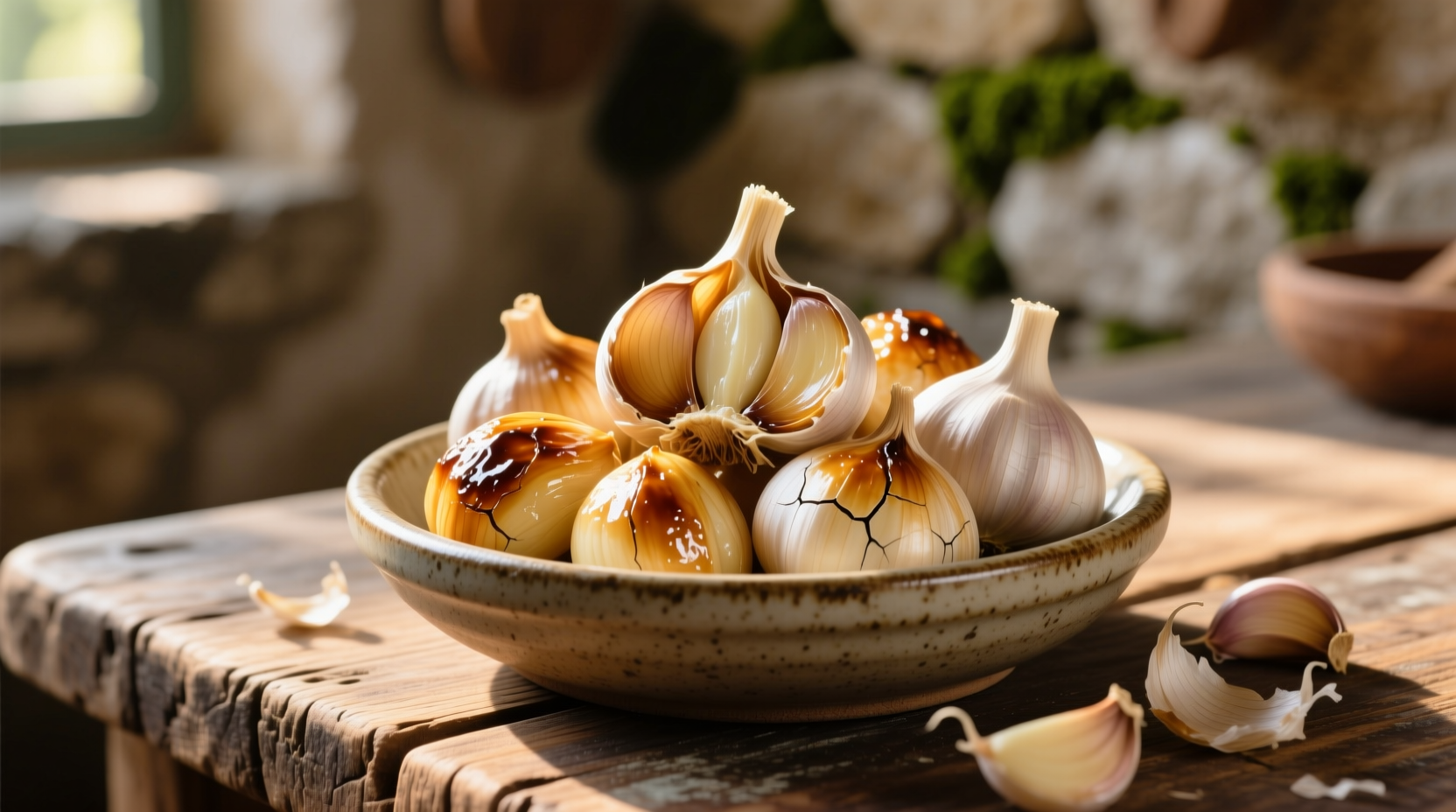 roasted peeled garlic