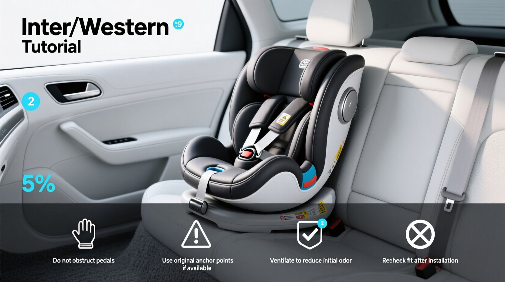 3 child seat electric car