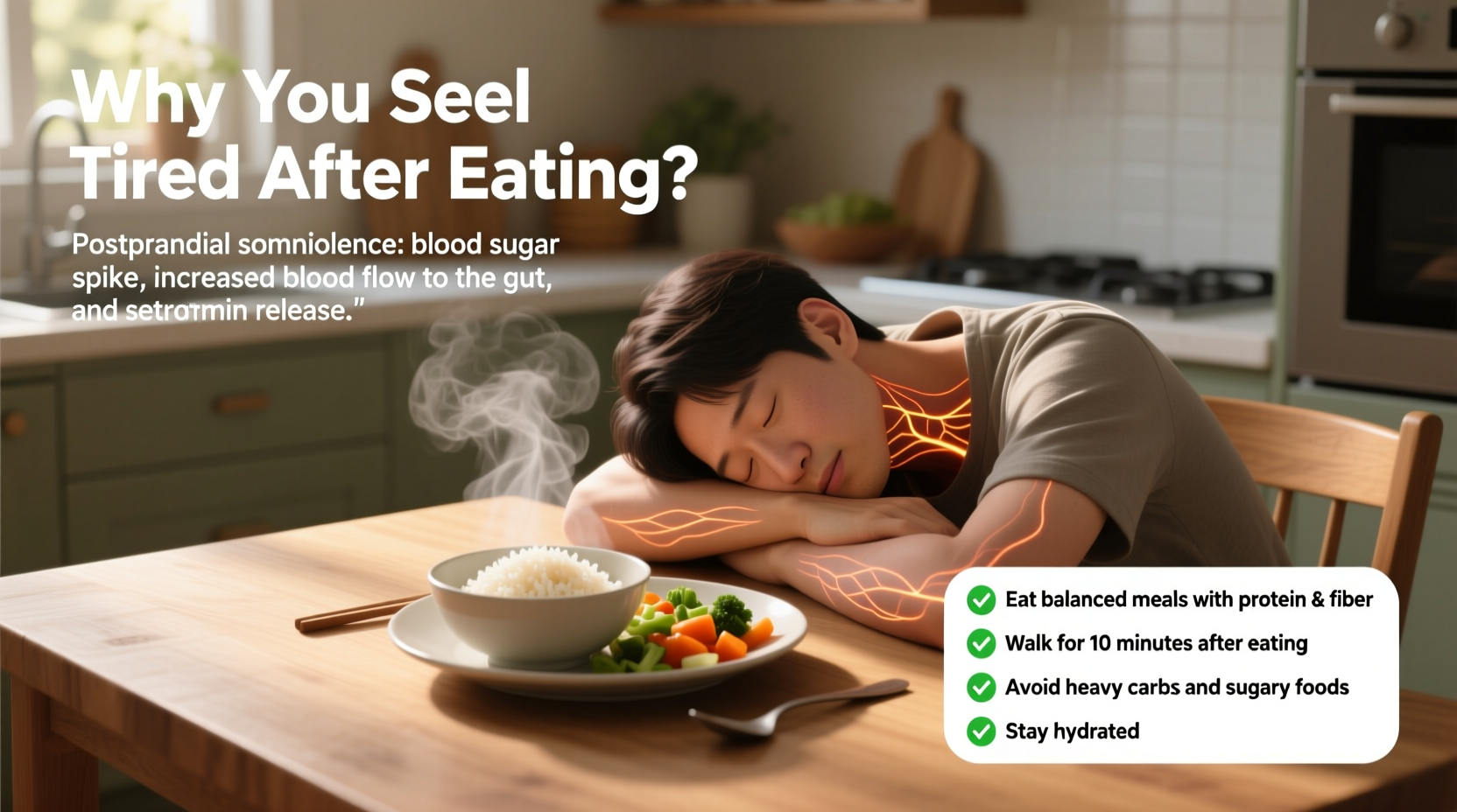 sleepy after eating why you feel tired and what to do