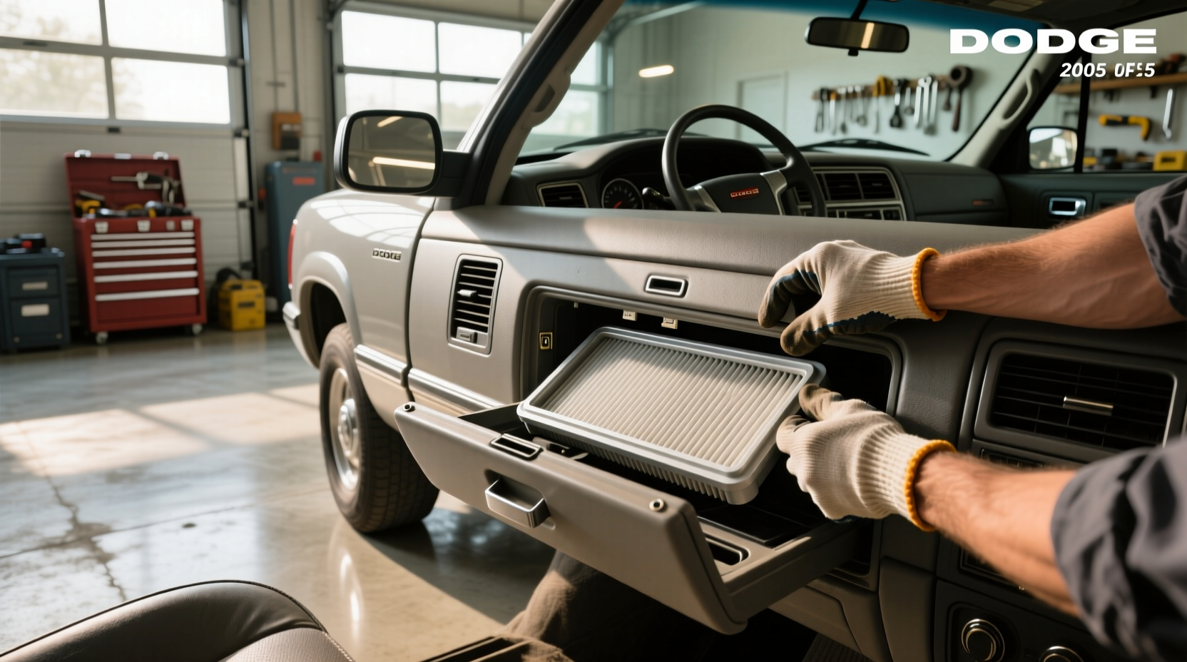 2005 dodge dakota cabin air filter location replacement guide