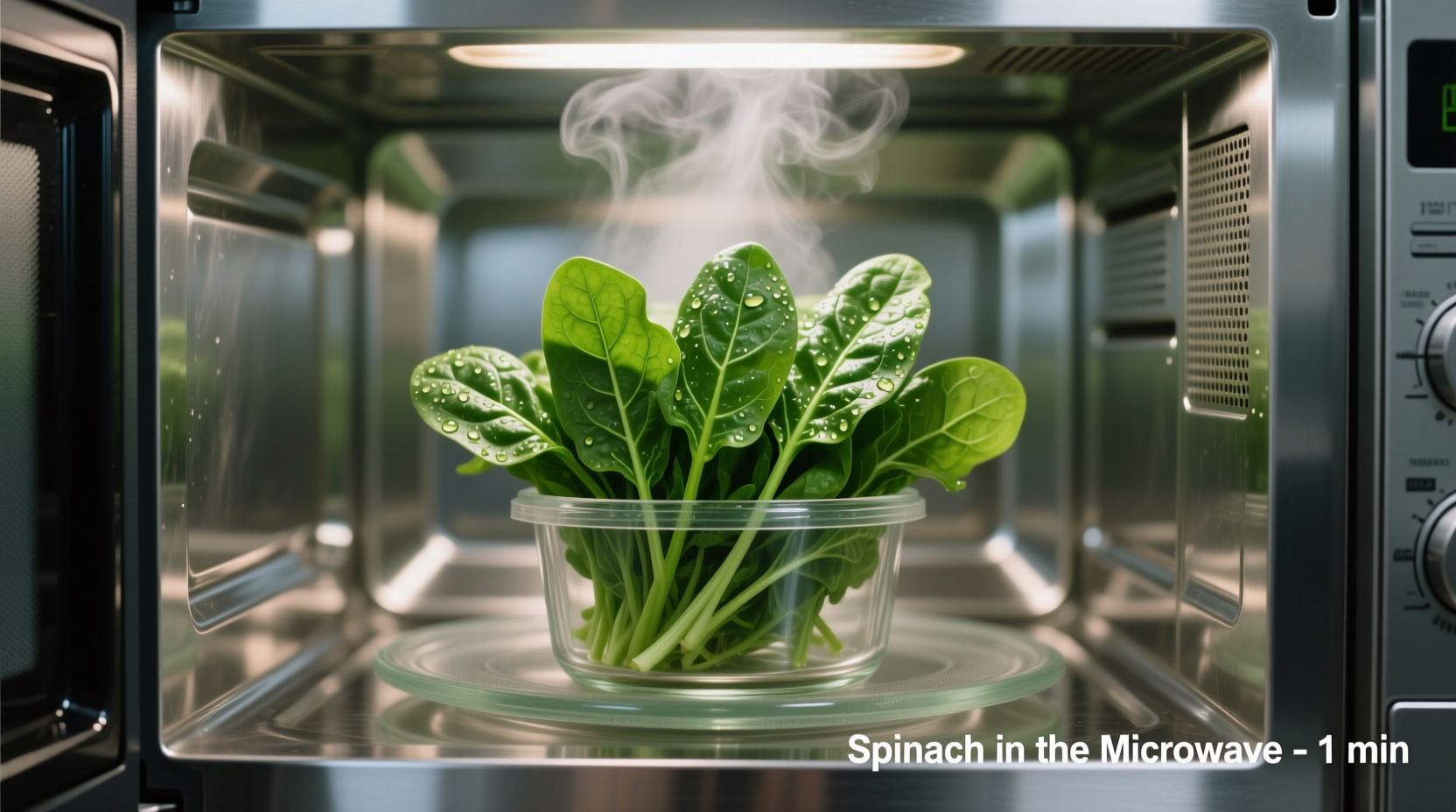 Microwave Spinach Perfectly in 2 Minutes: No Water Needed