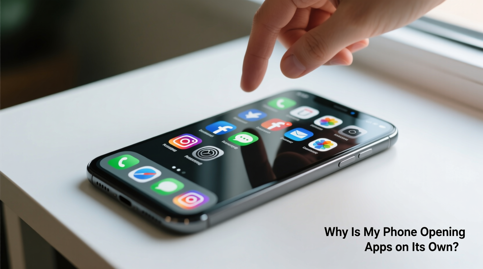 why is my phone opening apps on its own