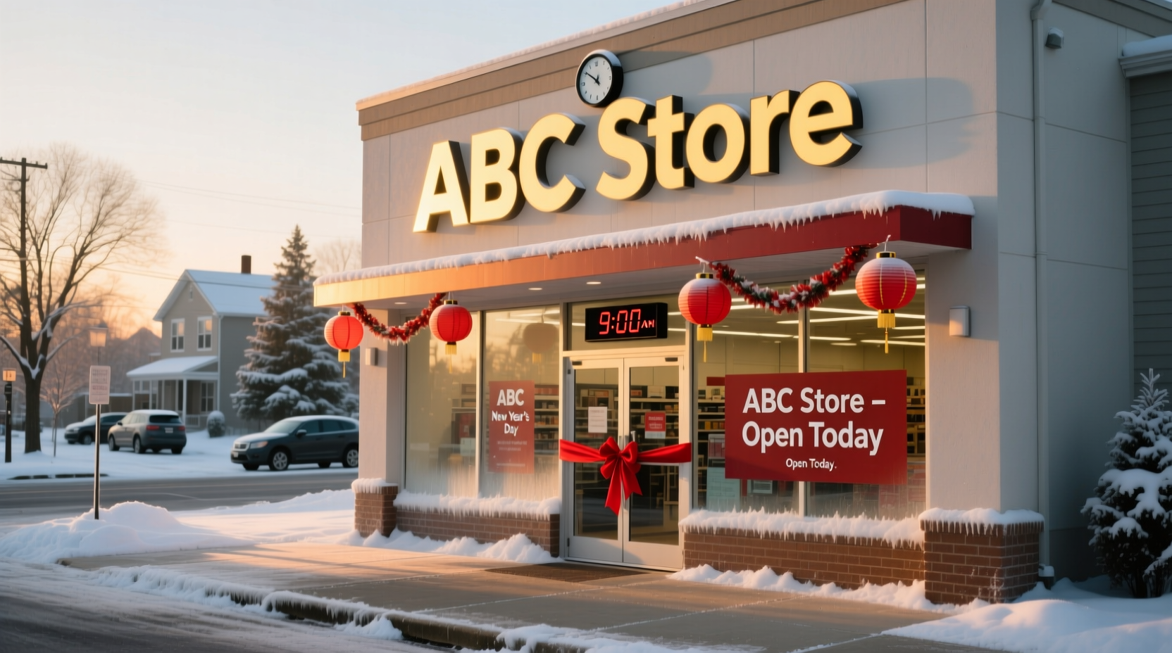 is the abc store open on new years day