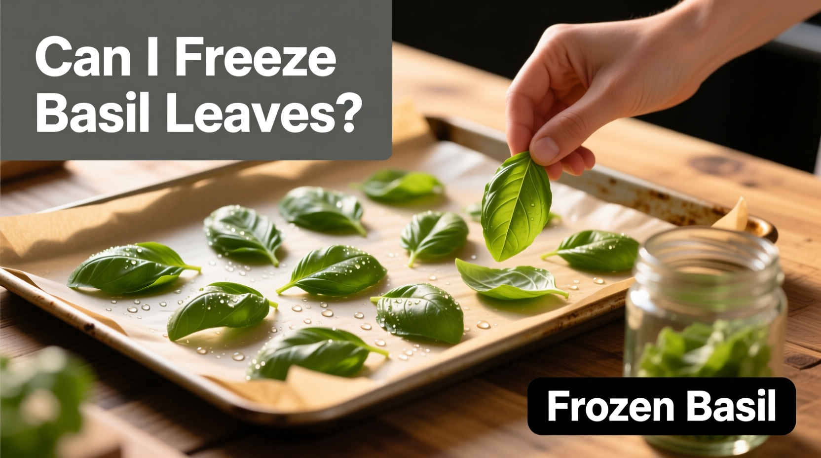 can i freeze basil leaves