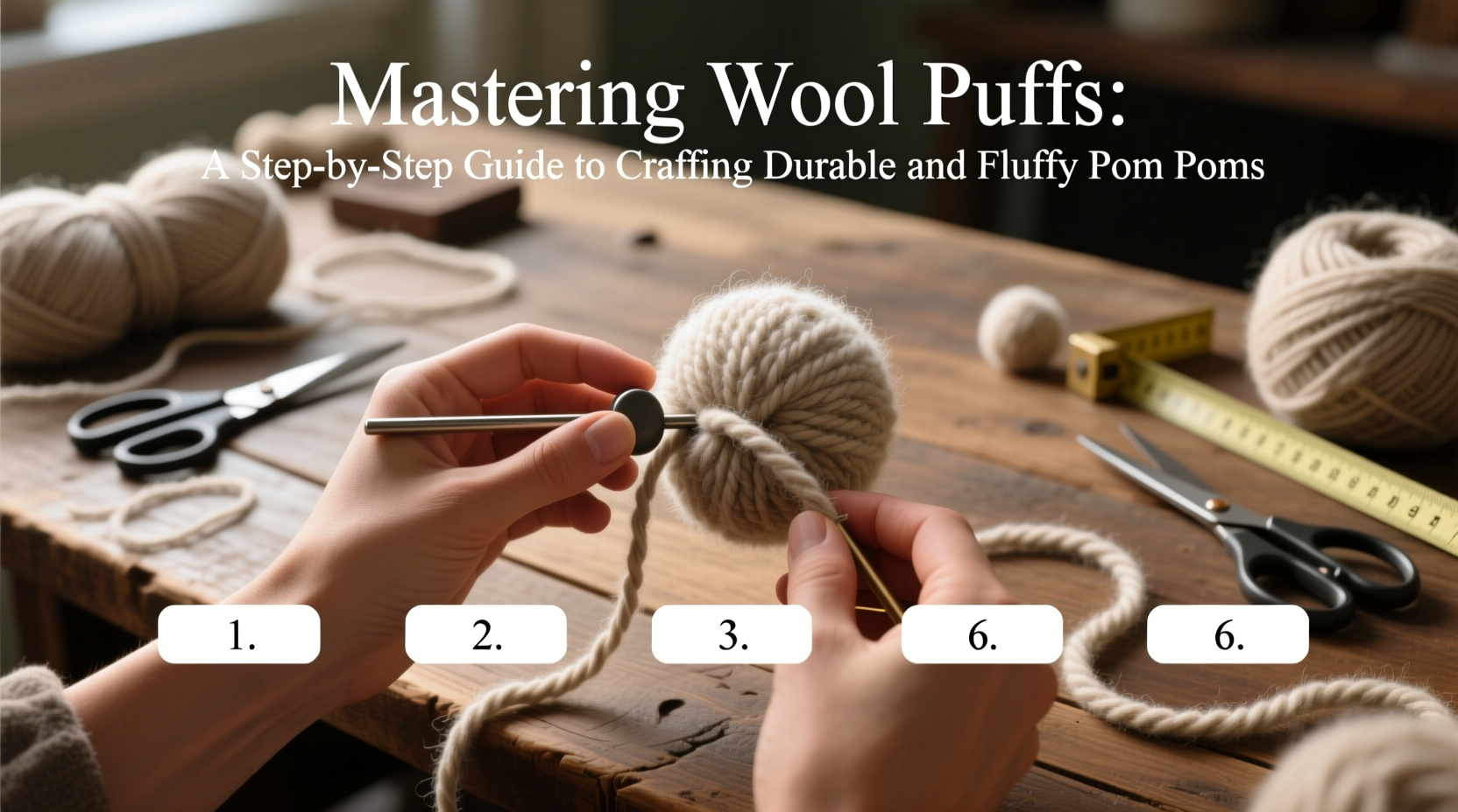 mastering wool puffs a step by step guide to crafting durable and fluffy pom poms
