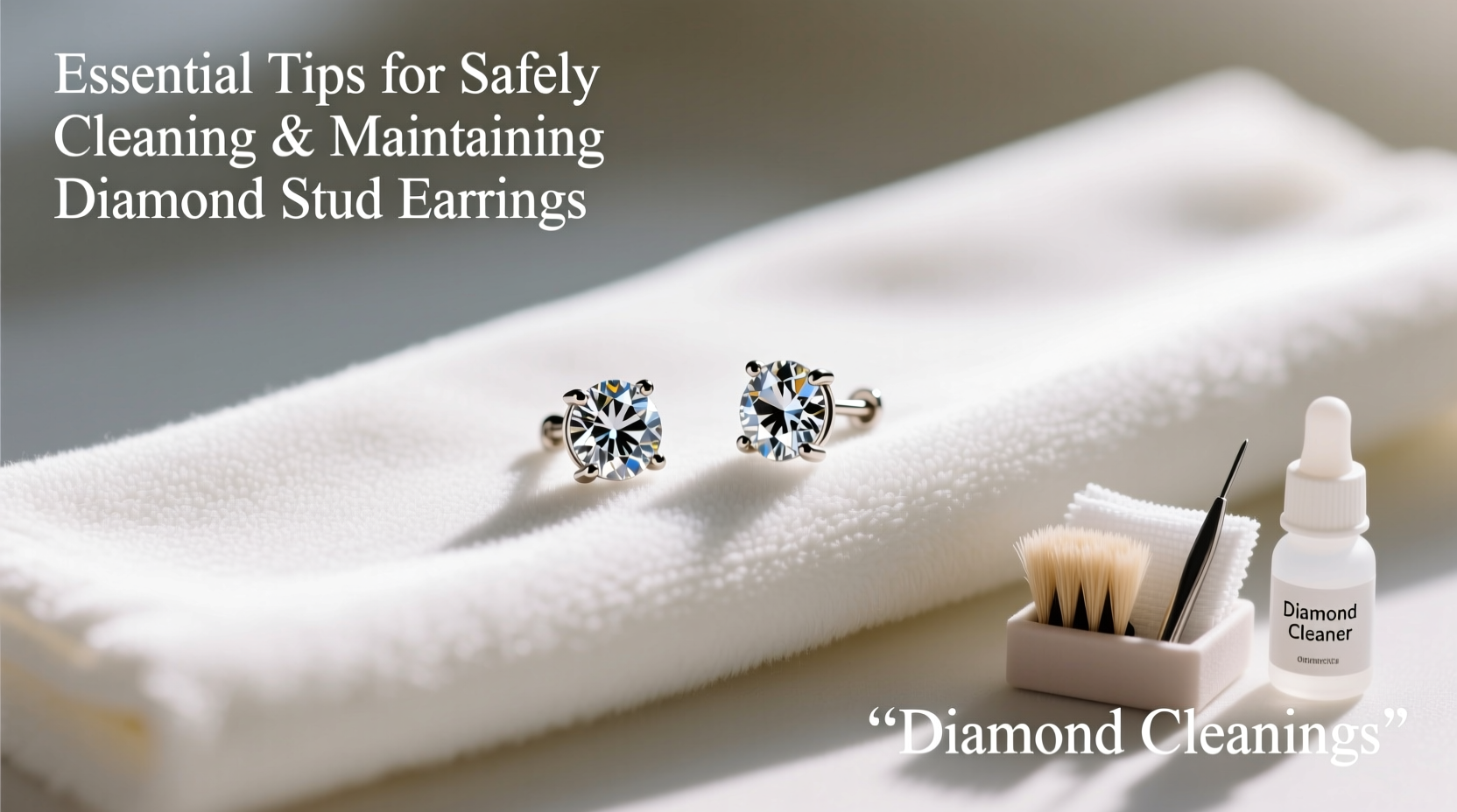 essential tips for safely cleaning and maintaining your diamond stud earrings at home