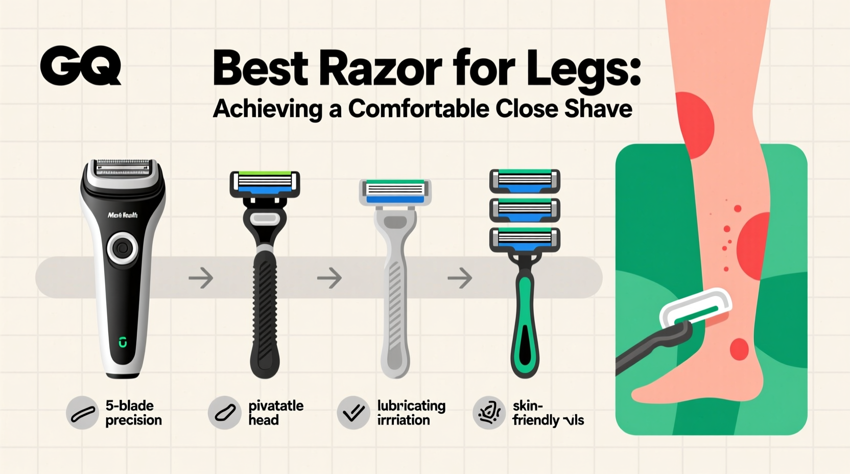 guide to choosing the best razor for legs comfortable close shave picks