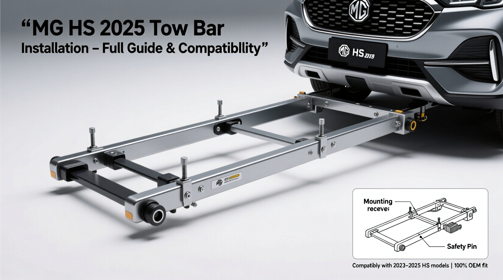 mg hs 2025 tow bar install