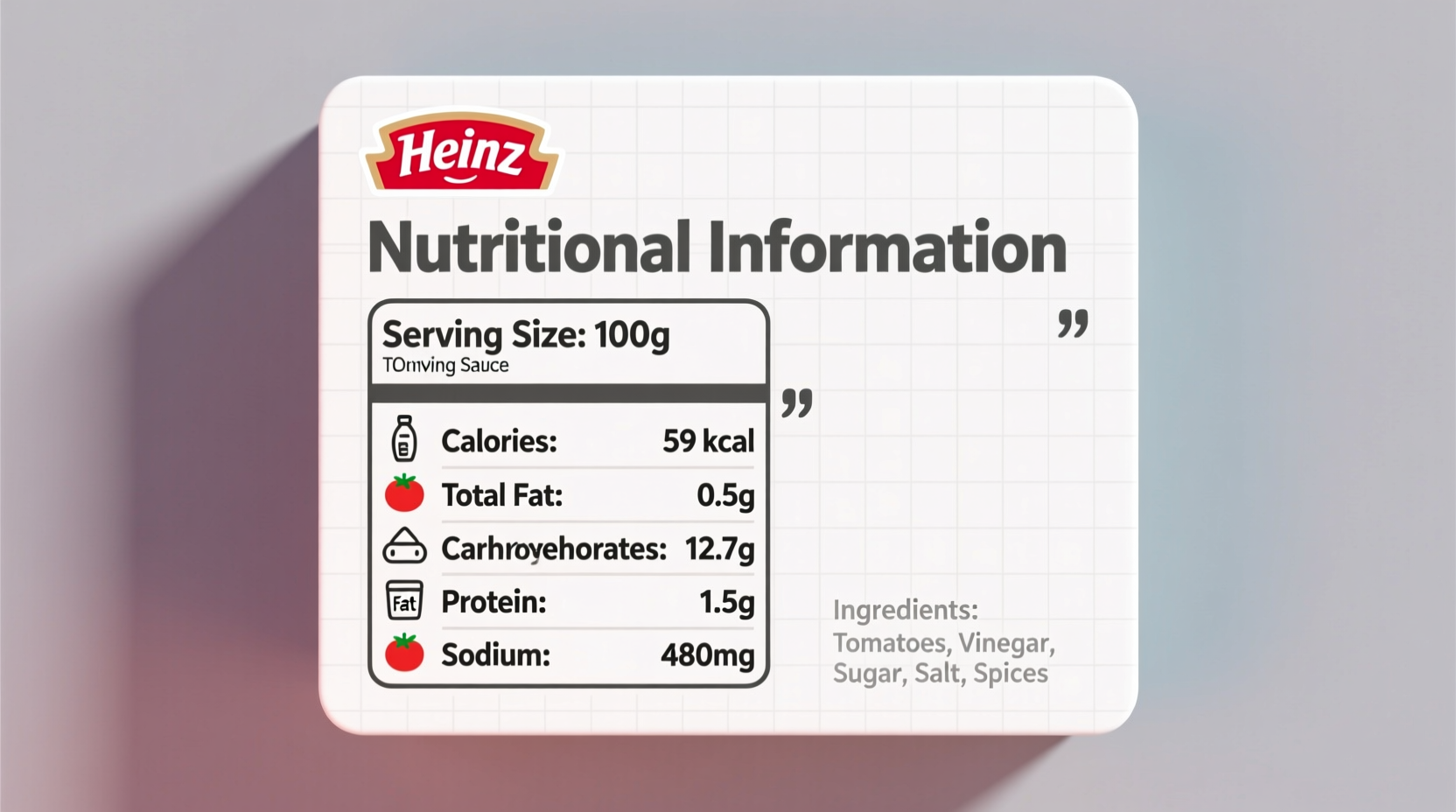 Heinz Tomato Sauce Nutrition Facts: Complete Breakdown