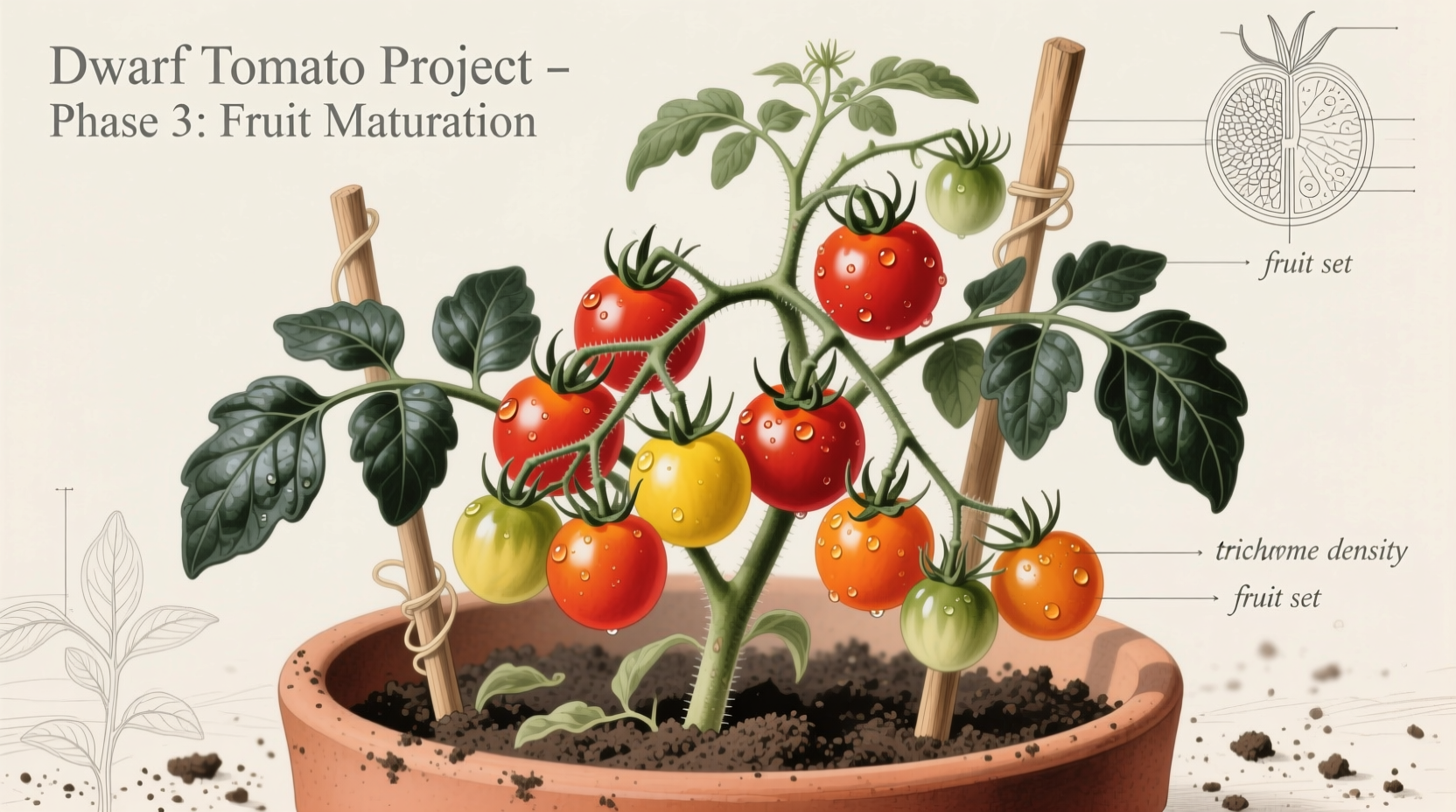 Dwarf Tomato Project: Space-Saving Solutions for Big Flavor