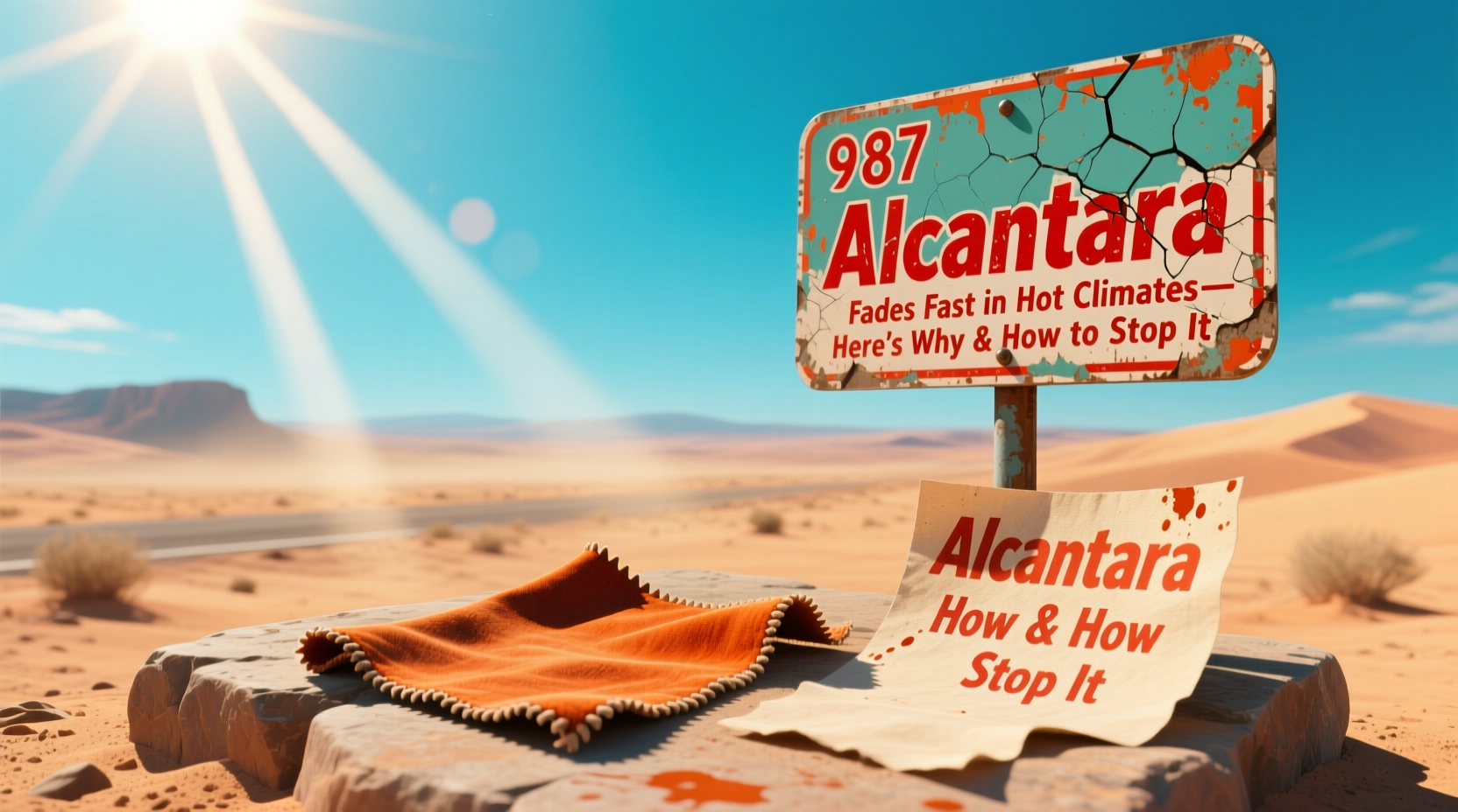 987 alcantara fade hot climate