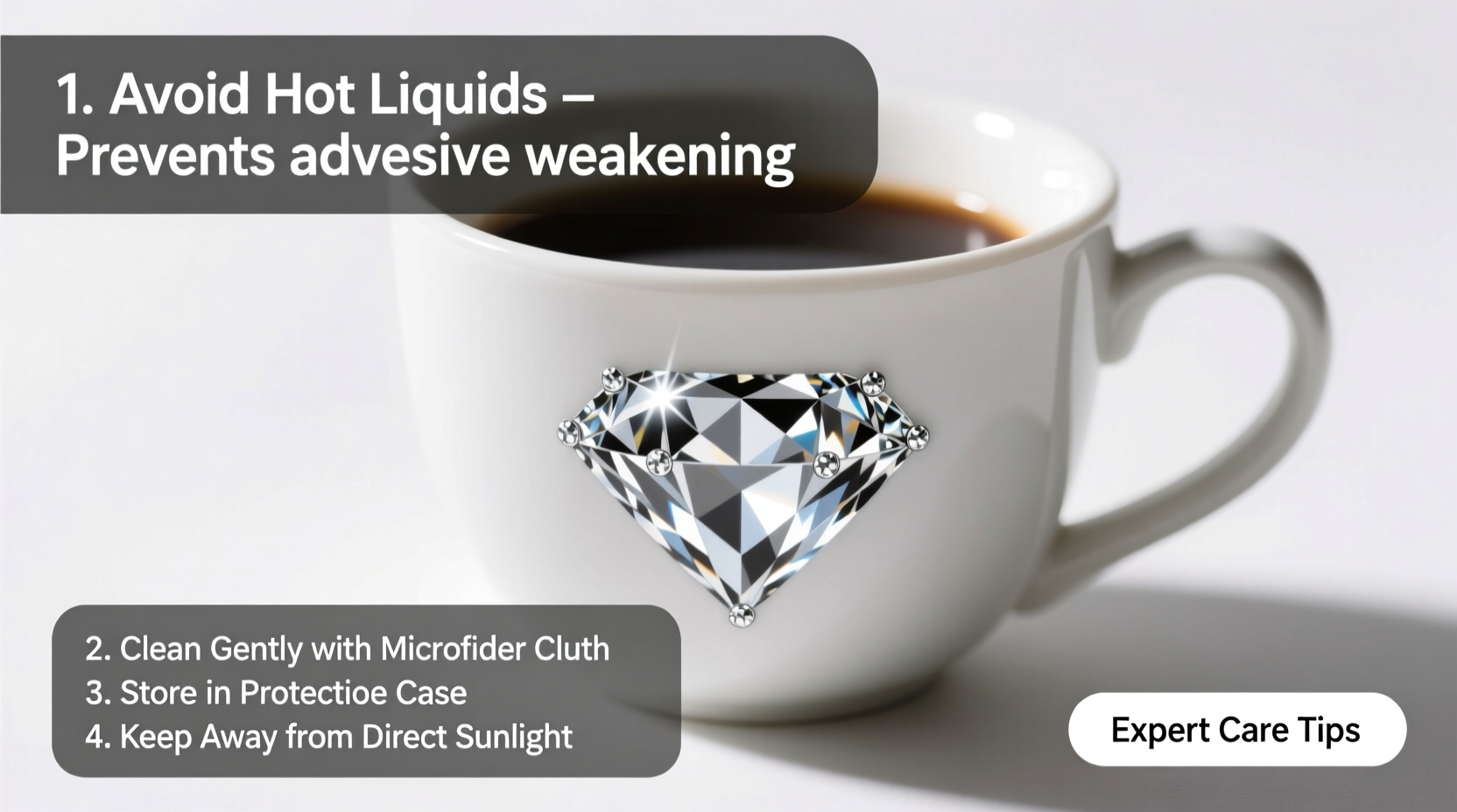 expert tips for maintaining and caring for self adhesive diamond designs on cups