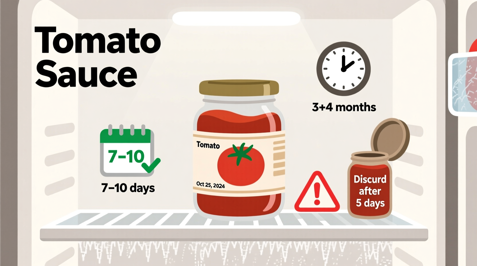 how long does tomato sauce last in fridge